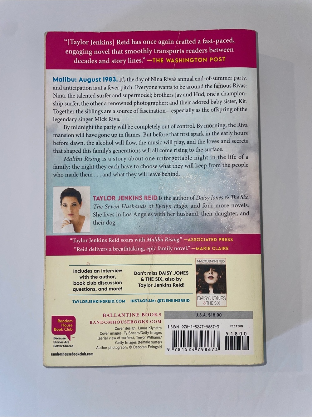 Malibu Rising Paperback Book - Picture 2 of 3